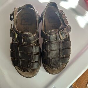 Brown Dr.Martens sandals